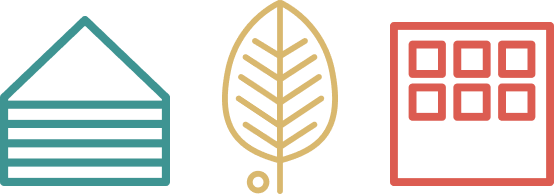 Hallsta hems ikoner från den grafiska profilen.