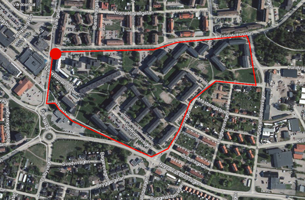 Karta trygghetsvandring 6 nov