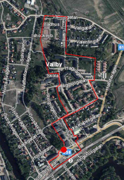 Karta trygghetsvandring 20 nov