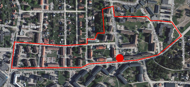 Karta trygghetsvandring 13 nov