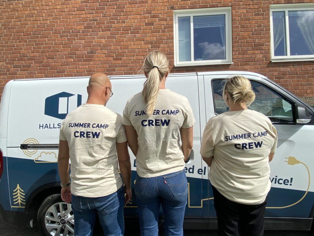 Ryggen av tre människor